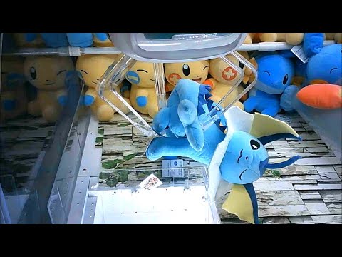 ポケットモンスター ほぺぴた でっかいぬいぐるみ～シャワーズ・ミズゴロウ～【クレーンゲーム】