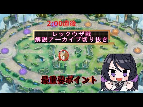レックウザ戦解説　動き方が分からない人は見てください