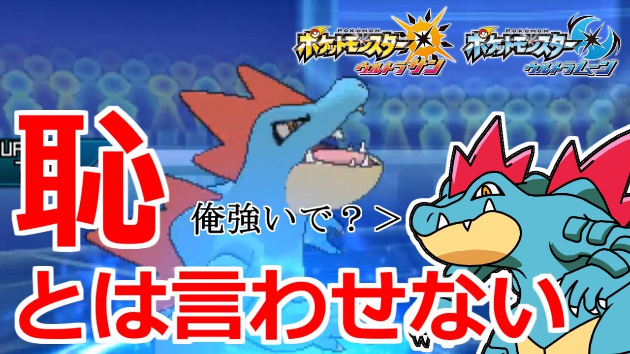 【ポケモンUSUM】恥なんかじゃない！オーダイルのパワーをとくと見よ！！【ウルトラサン・ウルトラムーン#201】