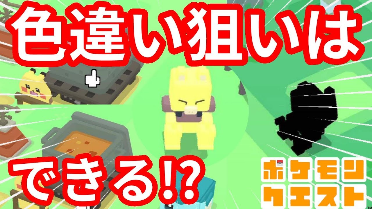 【ポケモンクエスト】狙って色違いは呼べるのか！？