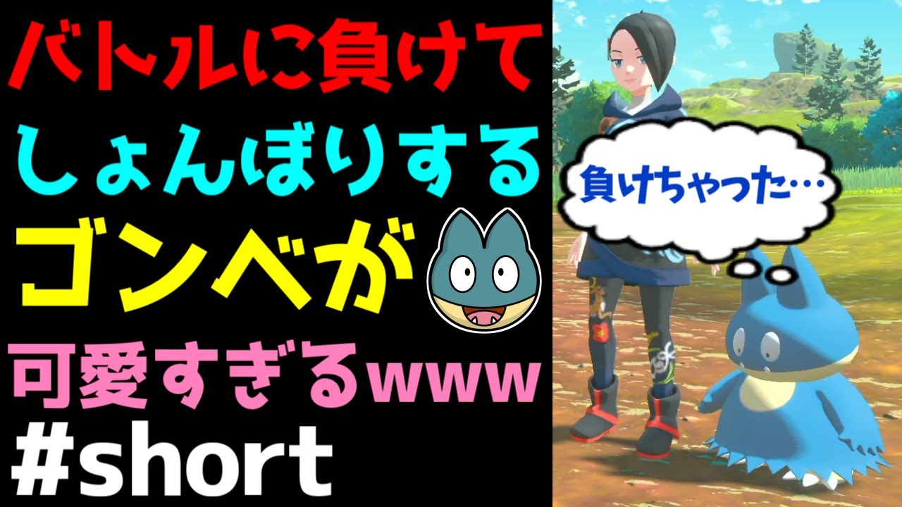 【ポケモン】バトルに負けてしょんぼりするゴンベが可愛すぎるwwww【Pokémon LEGENDS アルセウス切り抜き】#Shorts​​​​​​​​​