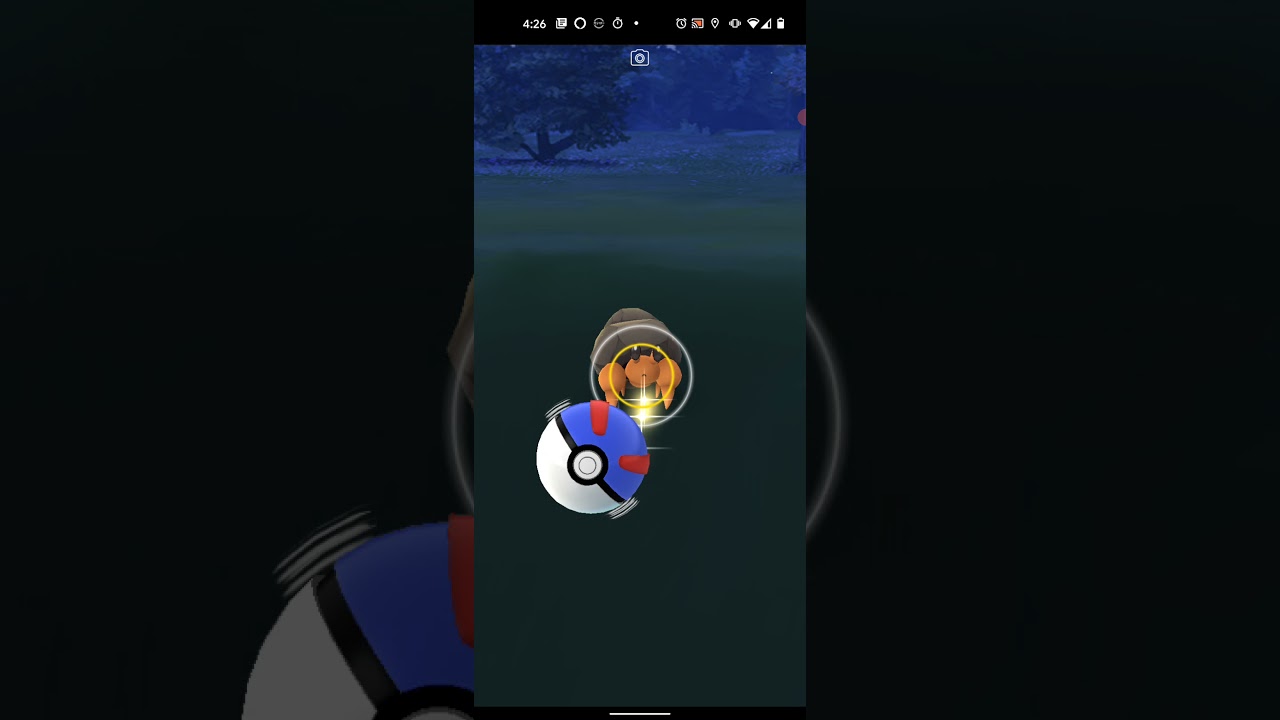 【ポケモンGO】イシズマイをワンショット・エクセレント・カーブスローでゲットしただけの動画（今日の１匹目ボーナス付）