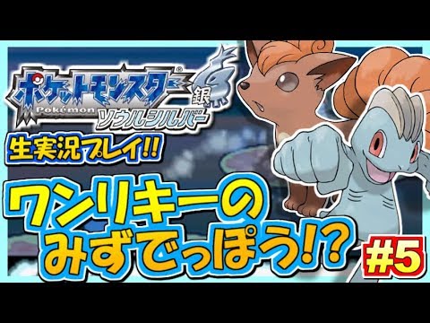 【ポケモンHGSS】ワンリキーのみずでっぽう!?ポケットモンスター ハートゴールド・ソウルシルバー実況！#5【生放送録画】