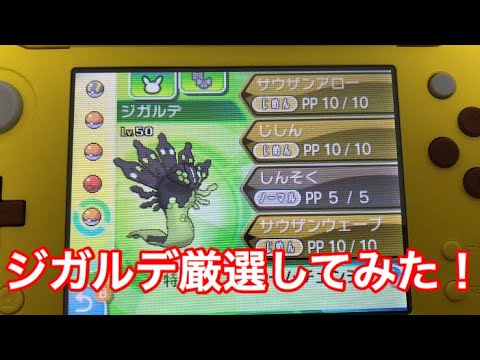 【ポケモン ウルトラサンムーン】ジガルデ厳選してみた！！！！