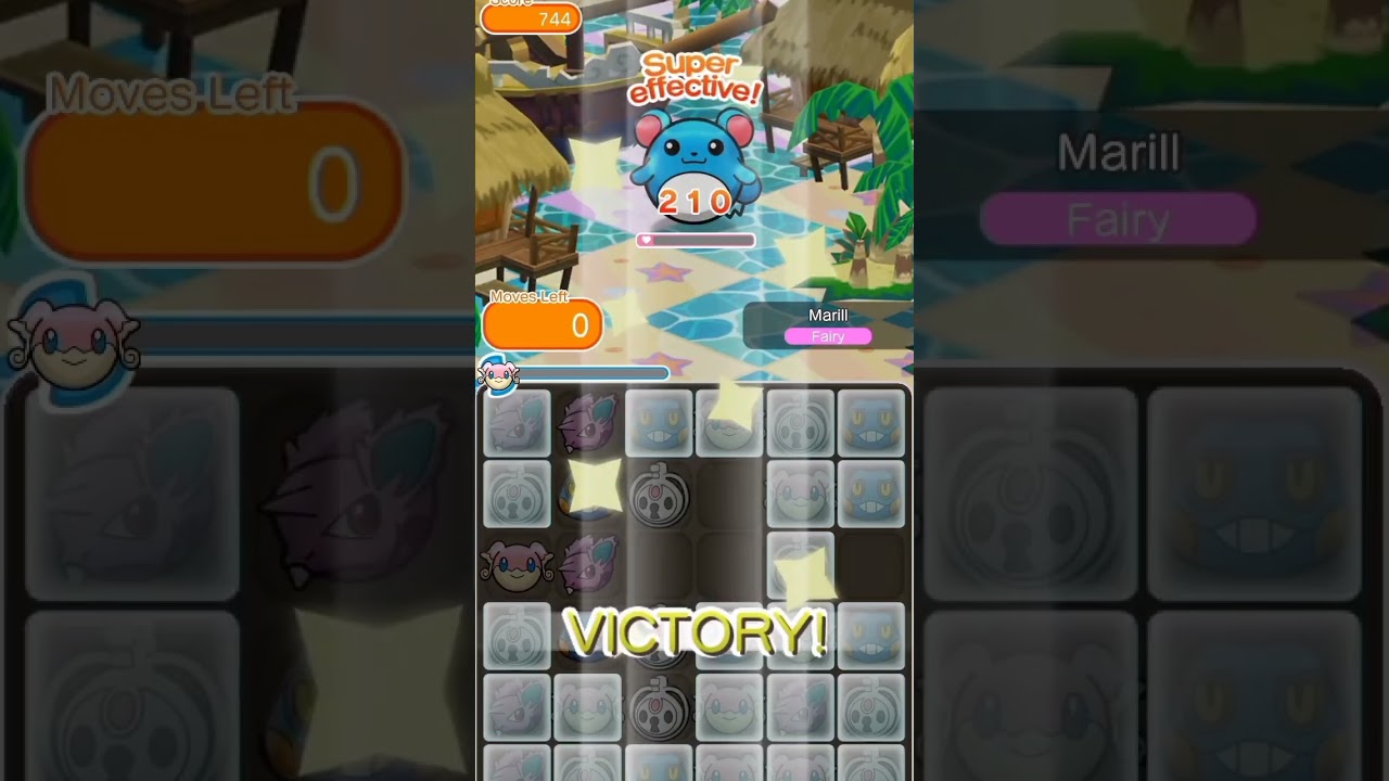 Pokemon Shuffle Stage 40 Marill #shorts