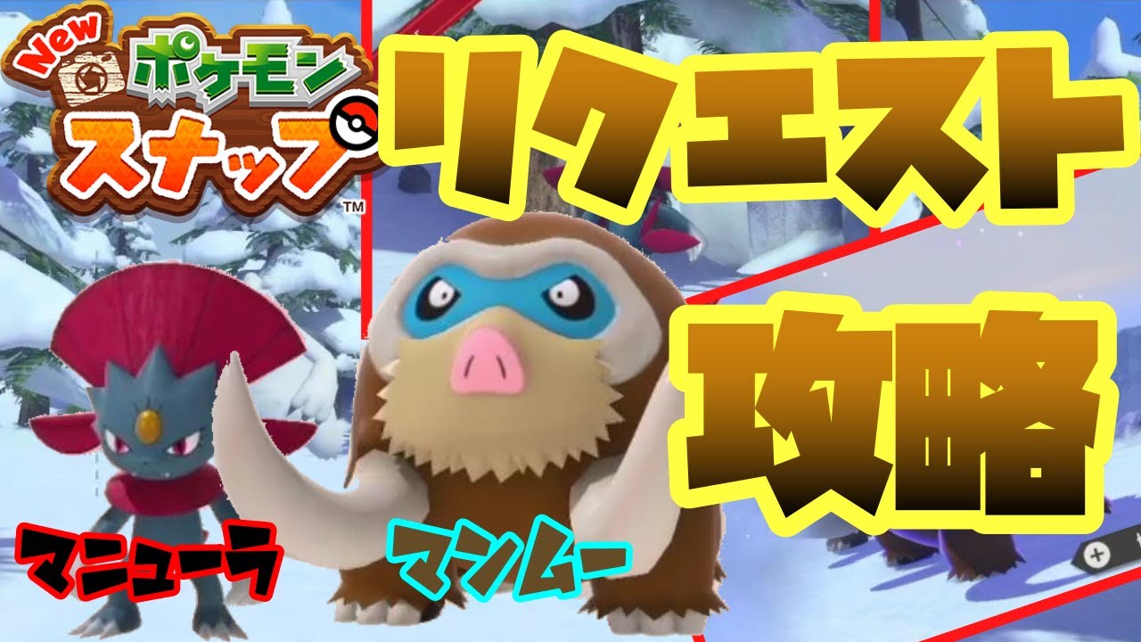 マンムーとマニューラのリクエスト攻略方法！【Newポケモンスナップ】