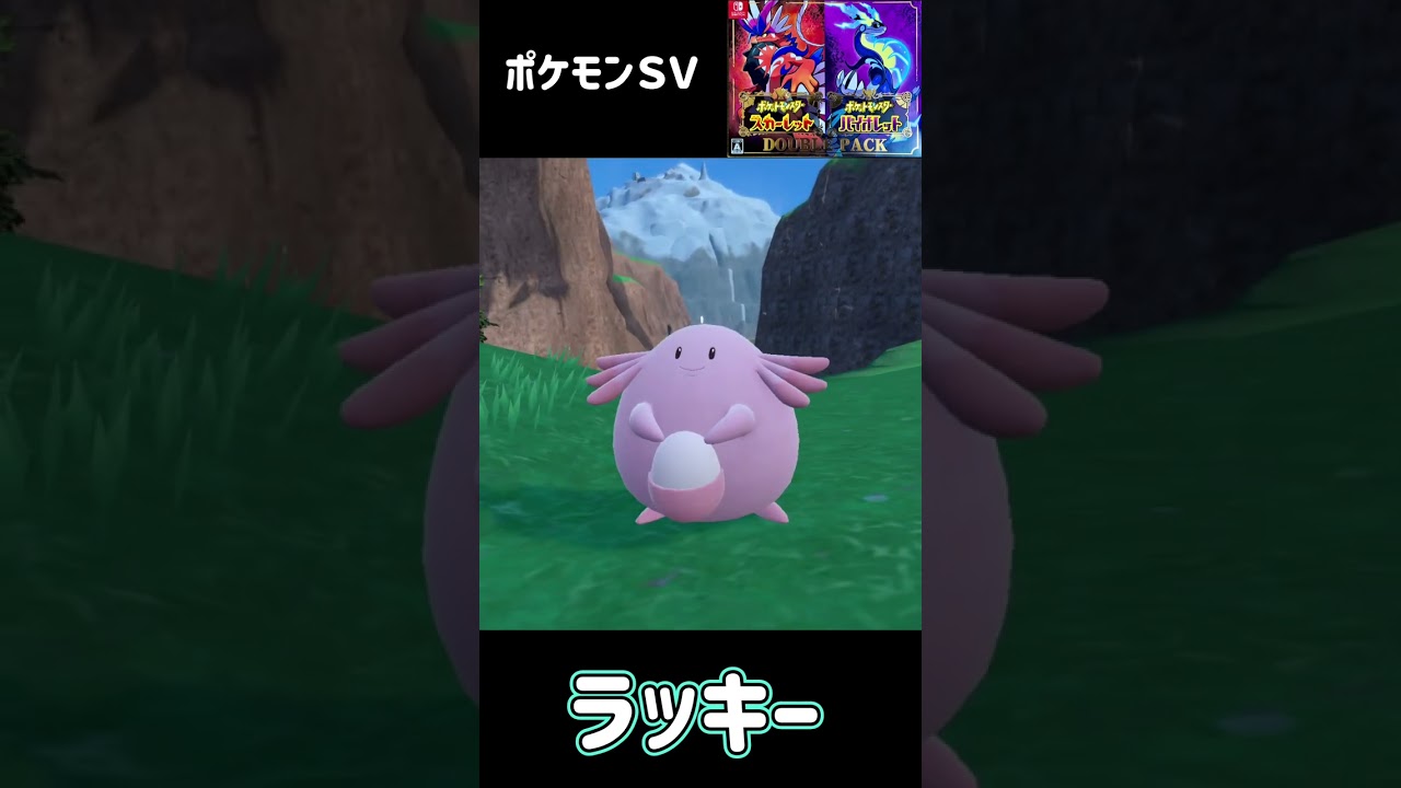 ポケモンＳＶ　ピンプク進化　ラッキー進化　ハピナス　Pokémon SV Happiny Chansey Blissey