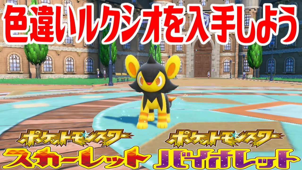 【ポケモンSV】色違いルクシオを入手しよう 進化入手【ポケットモンスター スカーレット・バイオレット】Pocket Monsters
