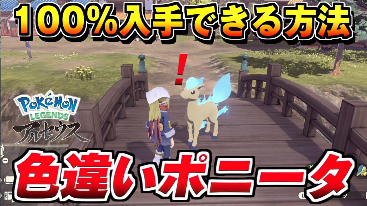 【レジェンズアルセウス】色違いポニータが確定で手に入る方法！【ポケモン Pokémon LEGENDS アルセウス】