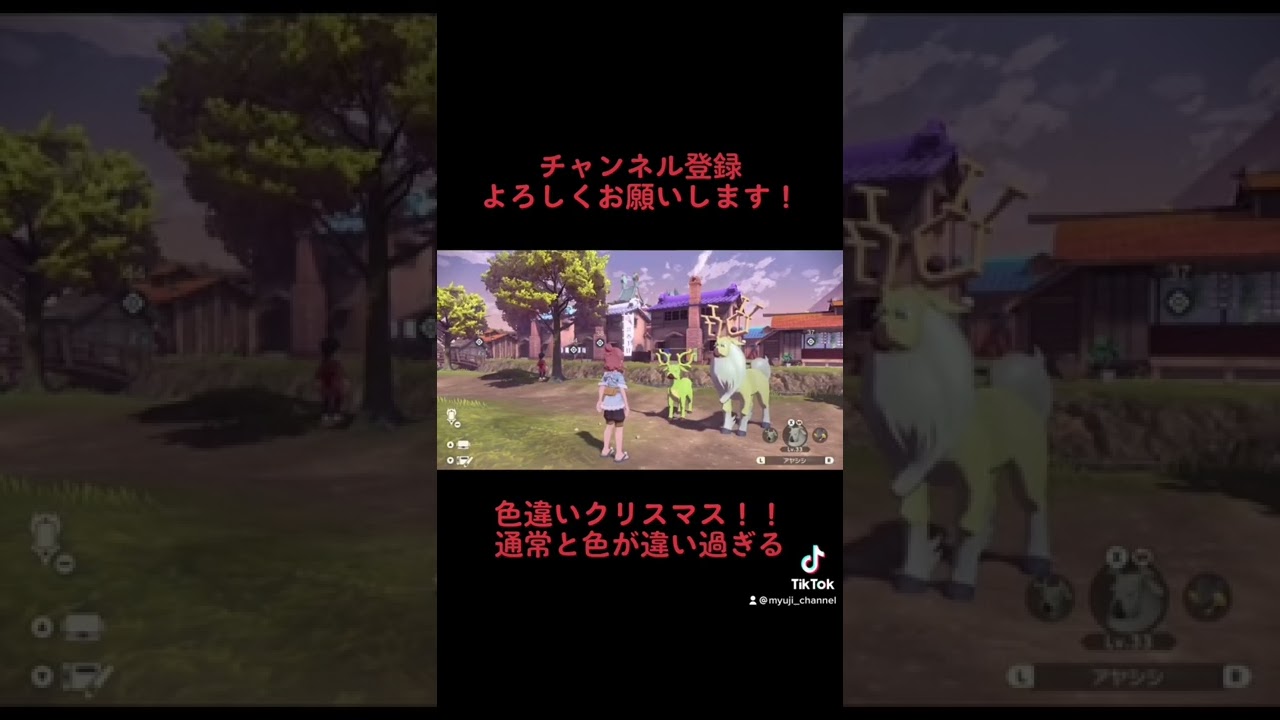 【色違い図鑑シリーズ】オドシシとアヤシシ色違いで揃った！！ #shorts #レジェンズアルセウス #ポケモン #ショート