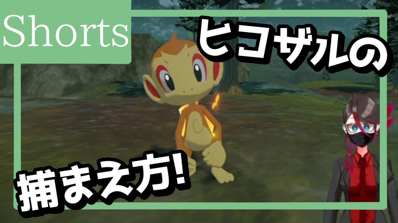 【ポケモンレジェンズアルセウス】ヒコザルの捕まえ方!序盤でゲットできるよ!  #Shorts