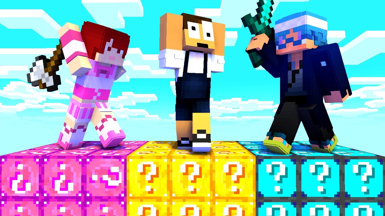 1番長く生き残れ！ラッキーブロックサバイバルバトル！！【マインクラフト】