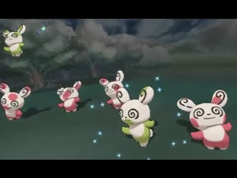 3DS【ポケモン ORAS】 shiny Spinda 色違い パッチール 色違 晃晃斑