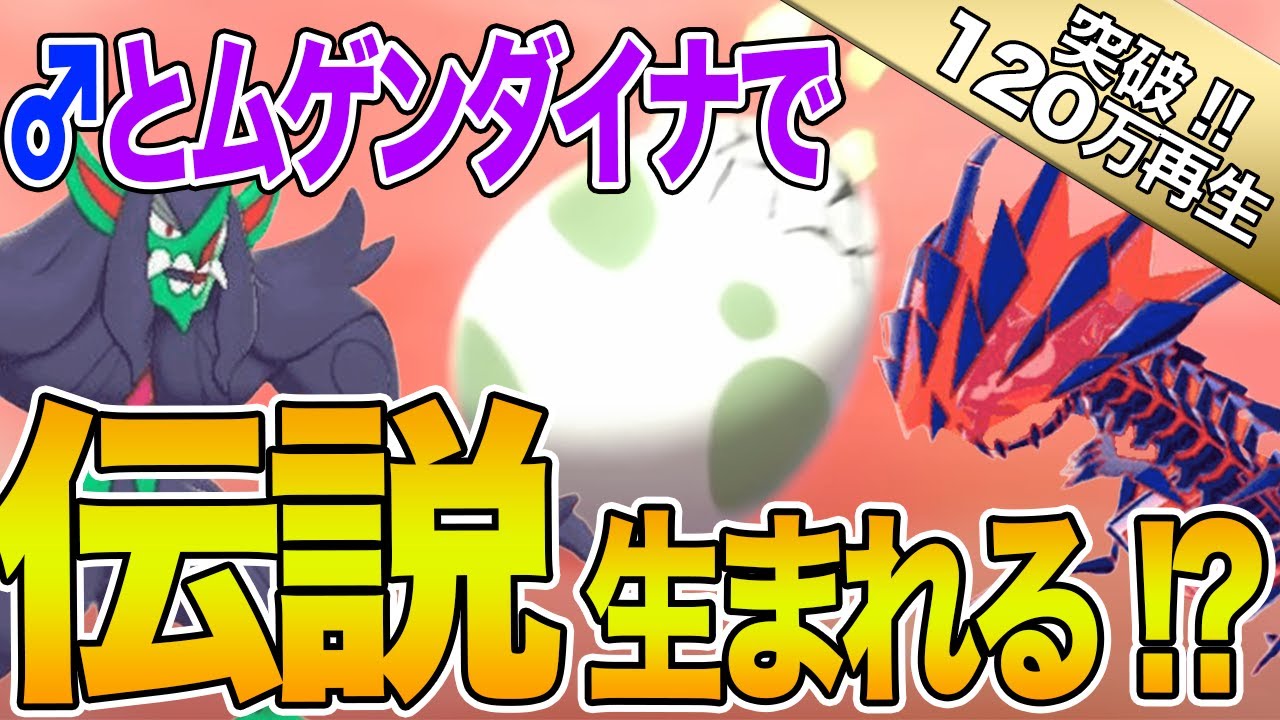 【ポケモン剣盾】ムゲンダイナとオスのポケモンで伝説が生まれる裏ワザ！？【ポケモンソードシールド】