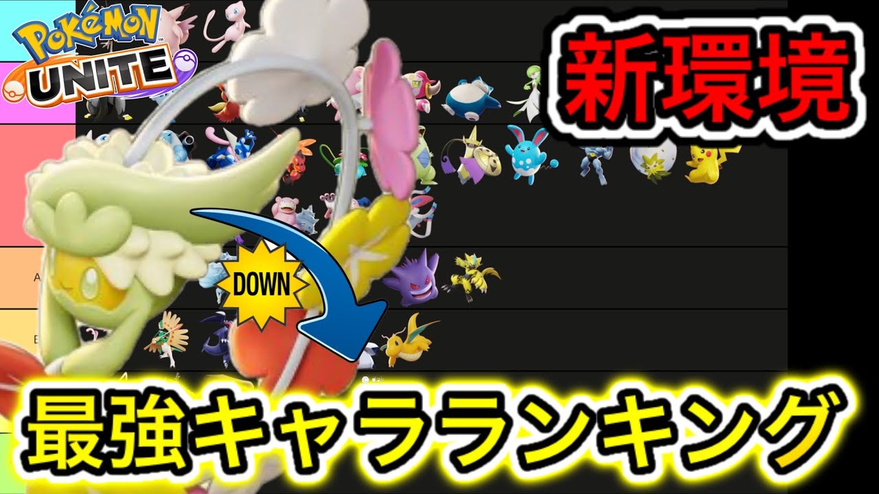 【最新版】最強キャラランキング！キュワワーさん、終わる！？技持ち物解説【ポケモンユナイト】