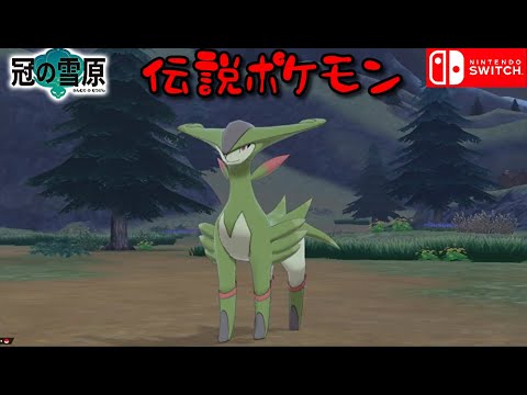 足跡の痕跡 草原 伝説ポケモン ビリジオン【冠の雪原 】ポケットモンスター ソード・シールド（ポケモン 剣盾)
