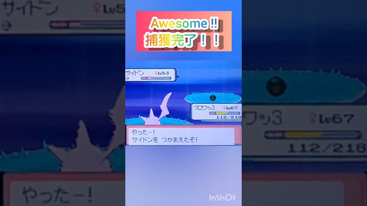 【ポケモンDP】色違い捕獲日記　89日目　サイドン　【PokémonDP】The diary Capturing shiny Pokémon's　Day89　Rhydon　#shorts
