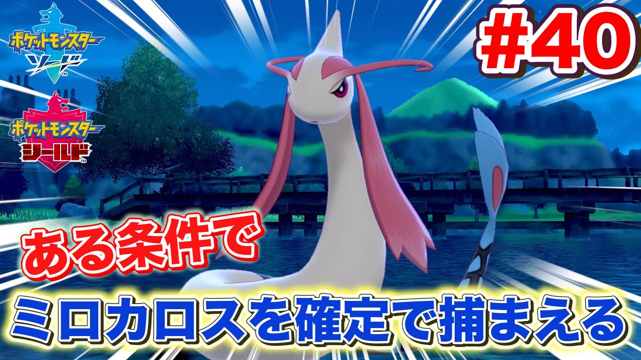 【ポケモン剣盾】全国図鑑を完成させる旅！ミロカロスを絶対に捕まえる方法！【ポケモンソードシールド】