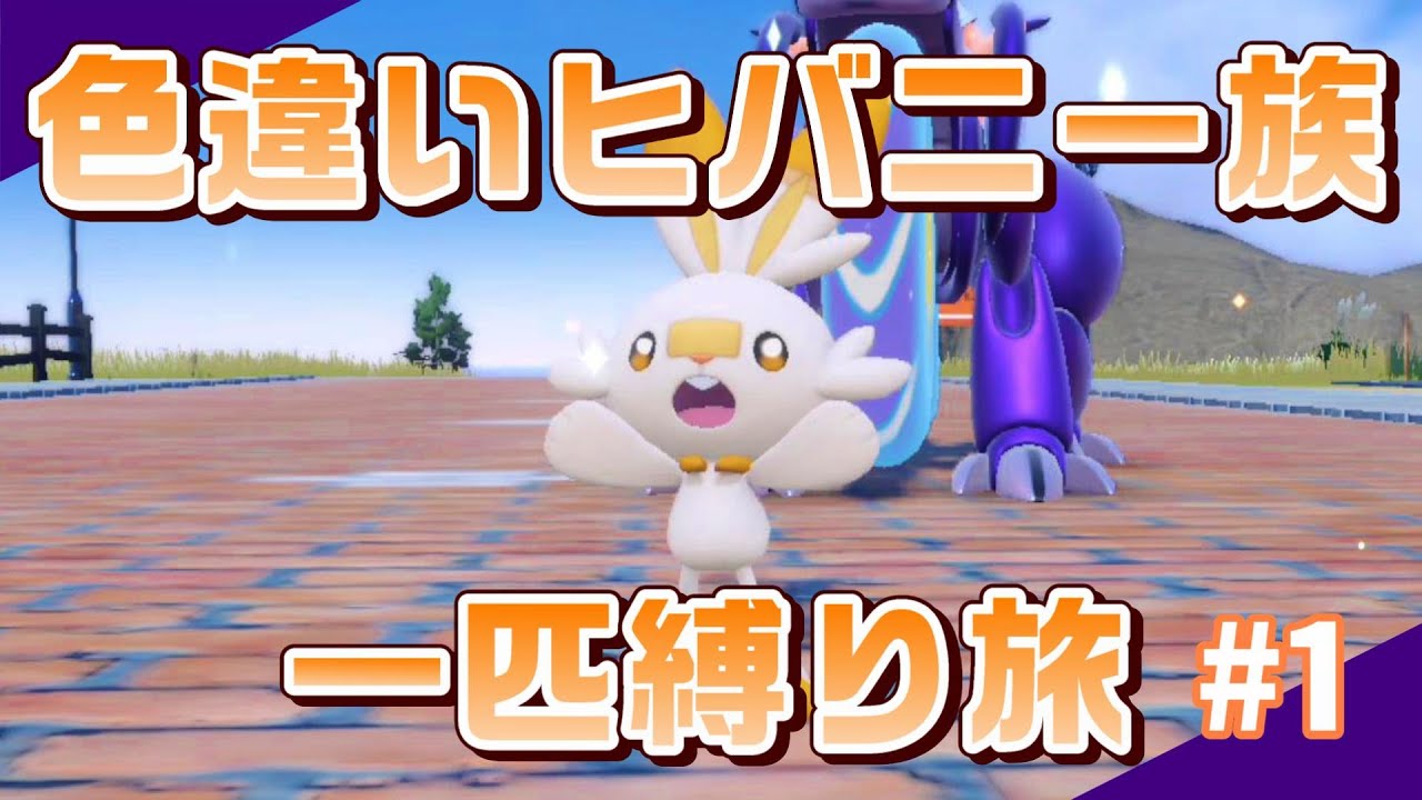 【ポケモンSV】色違いヒバニー族一匹でパルデアチャンピオンをめざす旅　＃１