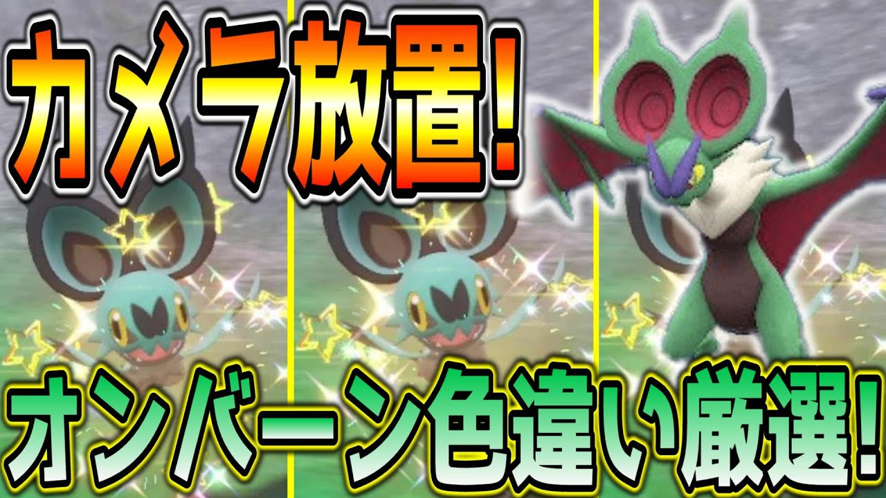 カメラ放置！オンバット・オンバーン色違い厳選方法！【ポケモンSV】