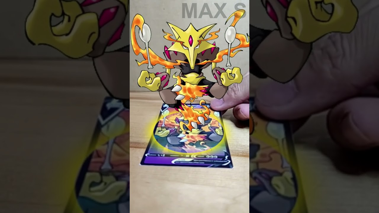 Mega Alakazam X/Y Pokémon Evolution TCG | AR Card by Max S #Shorts