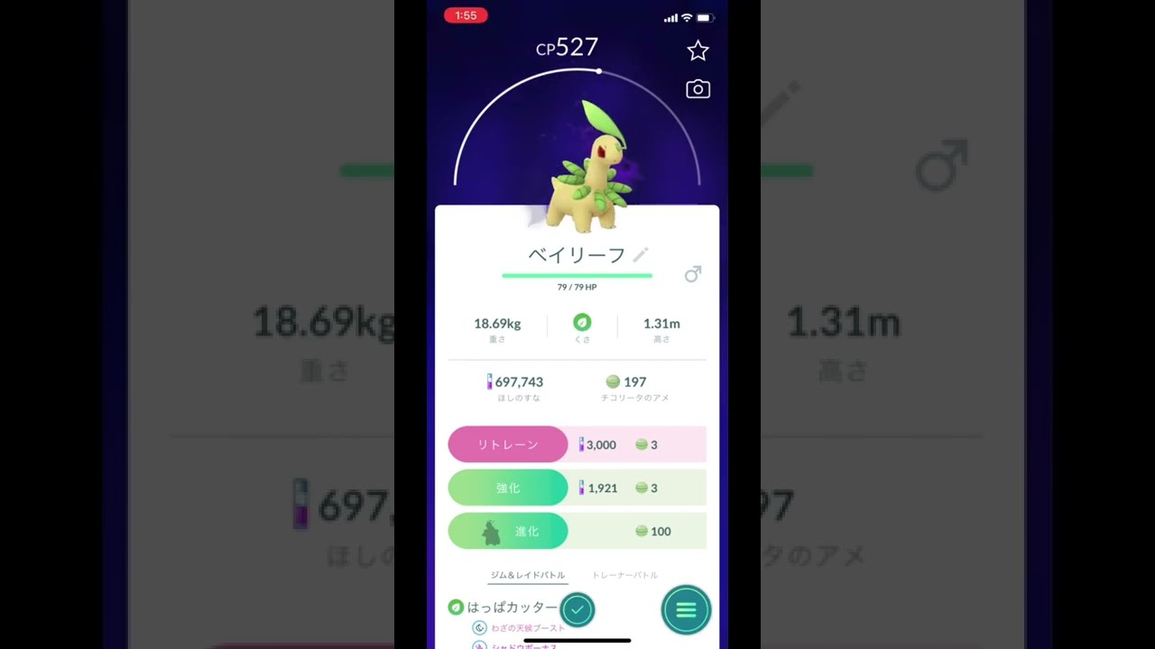 ポケモンGOでシャドウベイリーフをゲット！ #Shorts