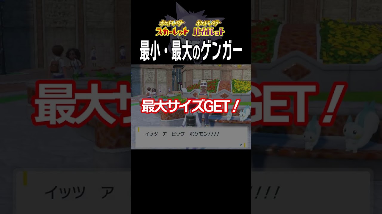 【大きさ比較】ゲンガー編【ポケモンSV】#Shorts
