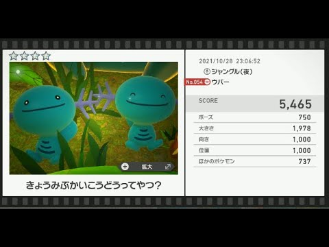 Newポケモンスナップ　★4ウパー【5465】