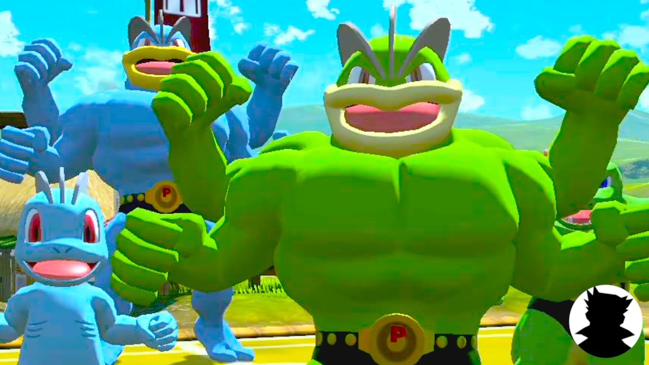 【ポケモンキャンプ】カイリキー・ゴーリキー・ワンリキー＆色違い＜ヒスイボディ＆鳴き声コンテスト!＞