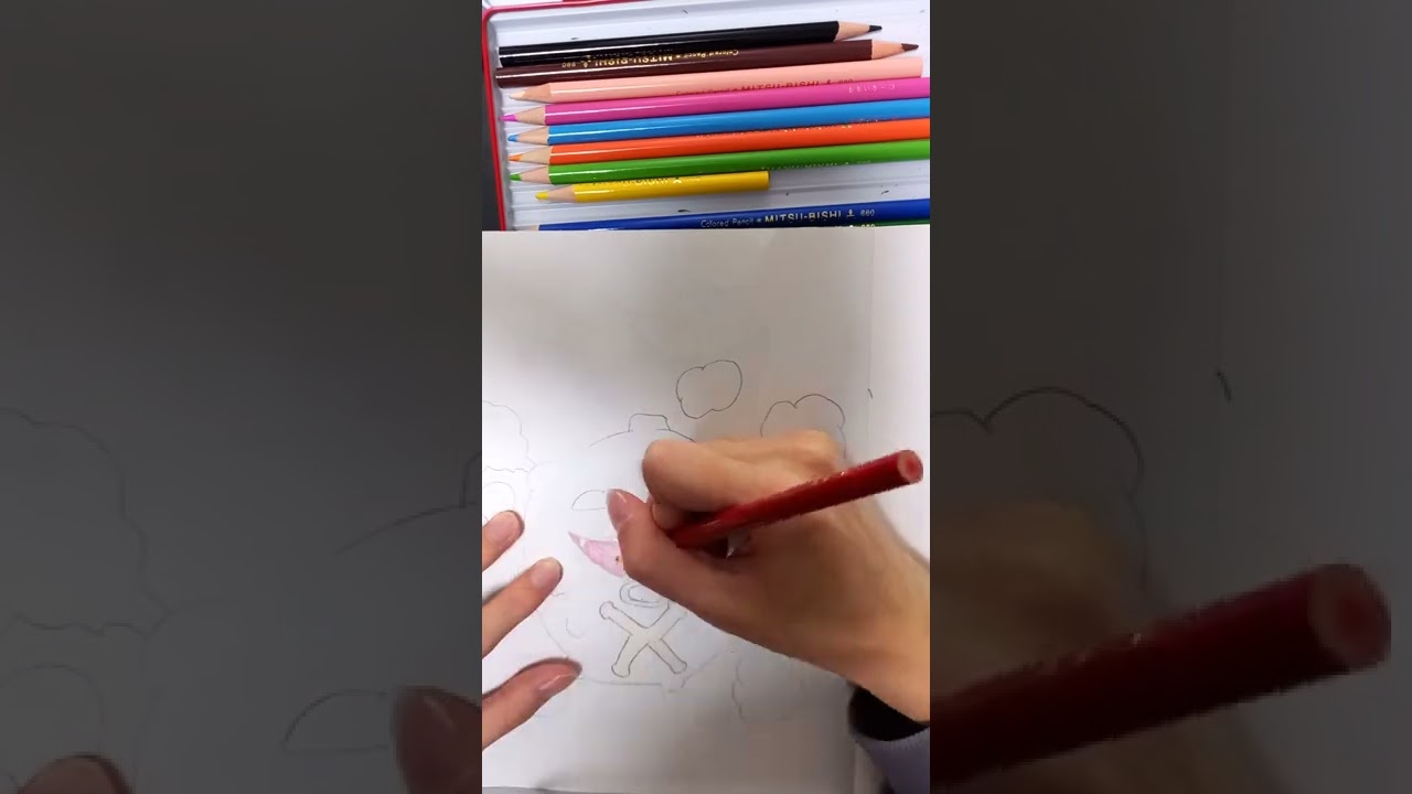 【初代151匹】ポケモン描けるかな？ 【28匹目 ドガース Koffing】 #Shorts