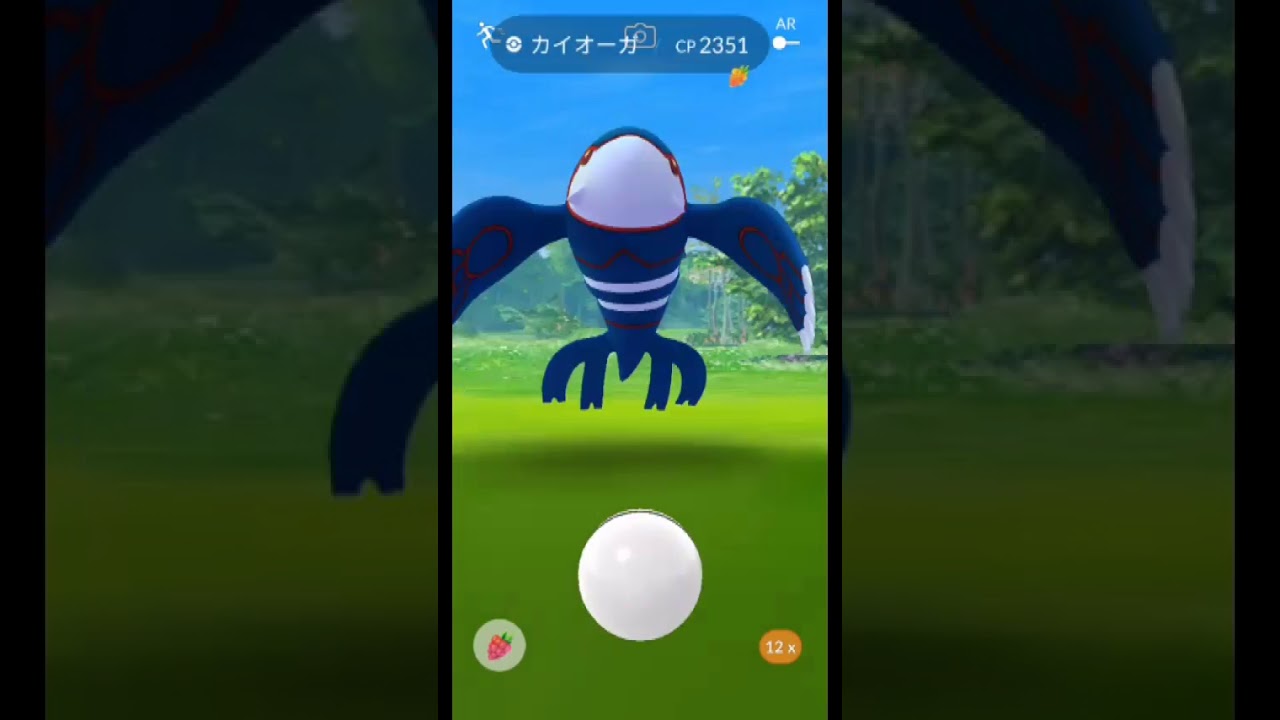 【ポケモンGO】カイオーガ（CP2351）が現れた！