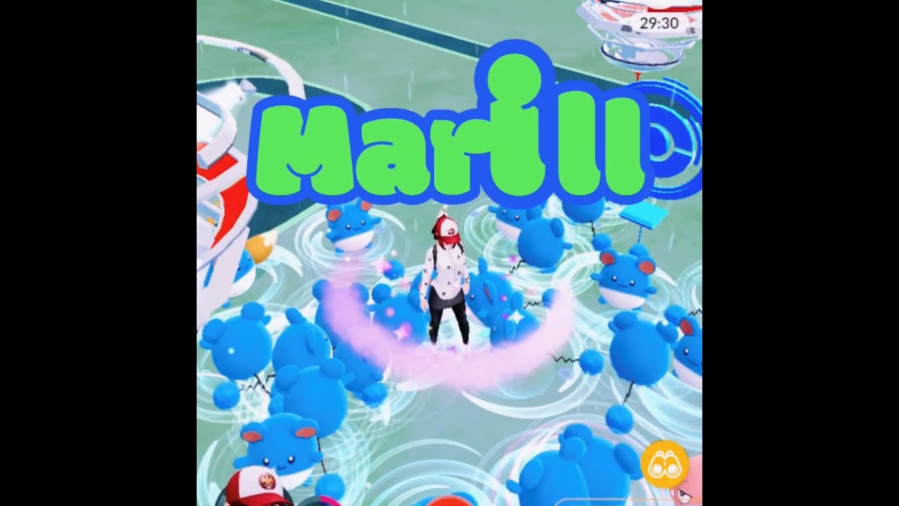 【Pokémon GO】Spot light hour ＃183 マリル ☆shiny☆