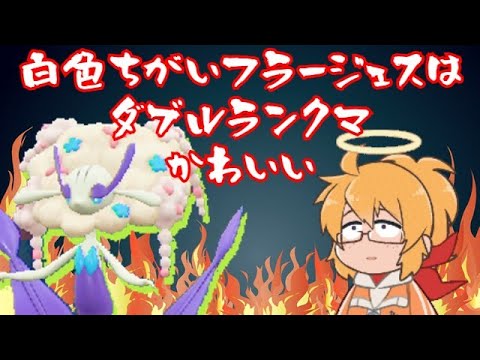 【ポケモンSV】白色違いフラージェスはダブルランクマかわいい