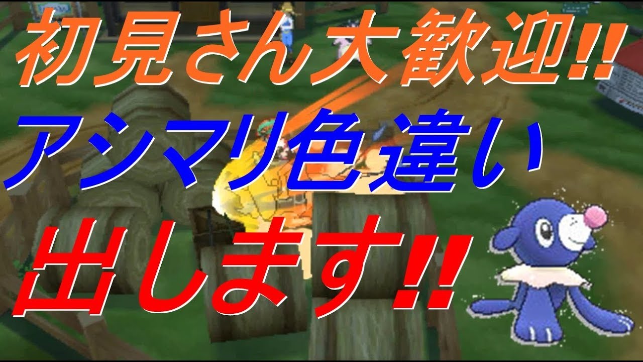 【ポケットモンスター】色アシマリ出たからミラクル交換で図鑑埋め【サン　ムーン】【Live】