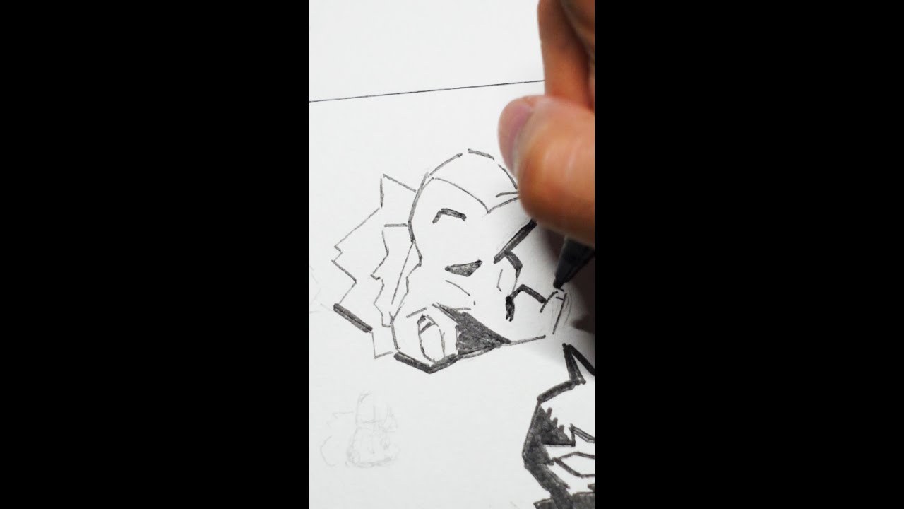 【ポケモン】　ヒノアラシを描いてみた