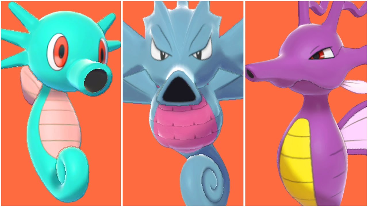 完全な馬の進化チーム！シャイニーホーセア、シャイニーシードラ、シャイニーキングドラ