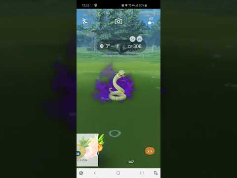 [ポケモンGO] この道20年のベテランしたっぱからshinyアーボをGET