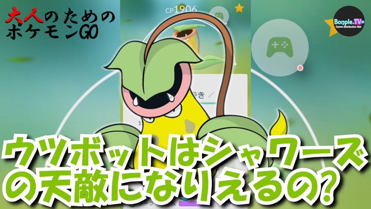【大人のためのポケモンGO】ウツボットはシャワーズの天敵になりえるの？【実況動画】