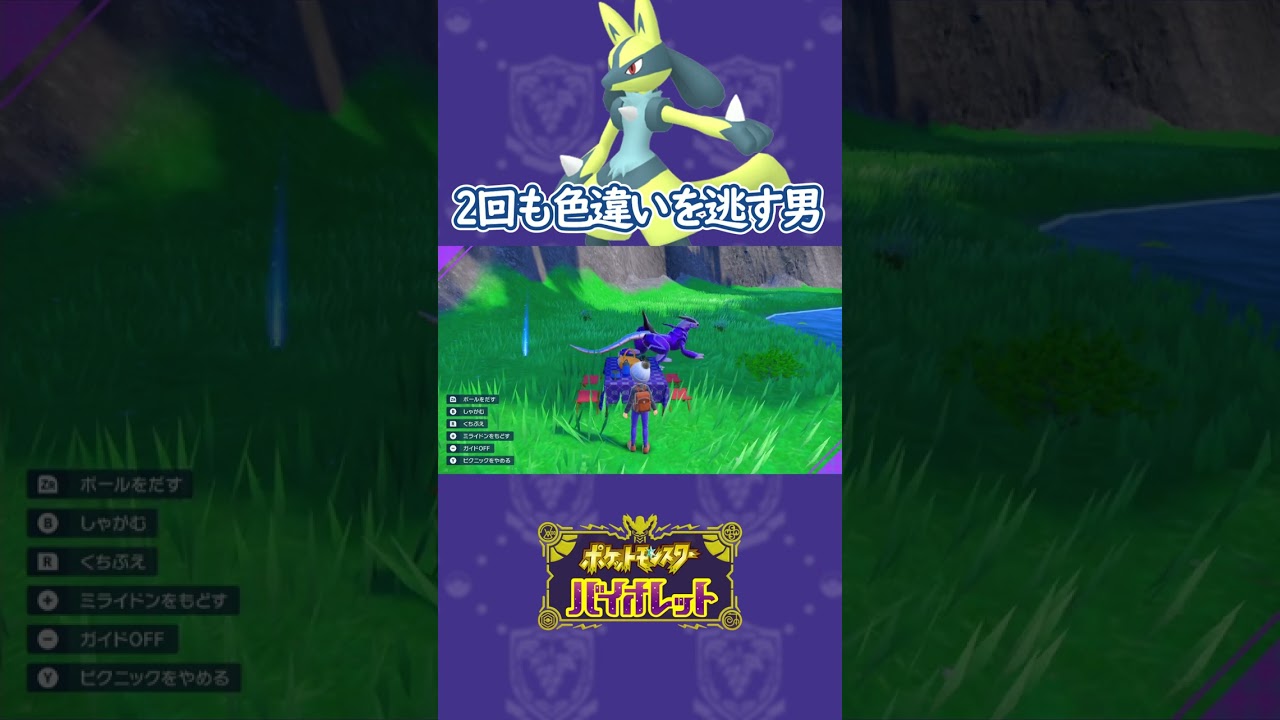 【ポケモンsv】色違いルカリオを2回も逃しました...#shorts