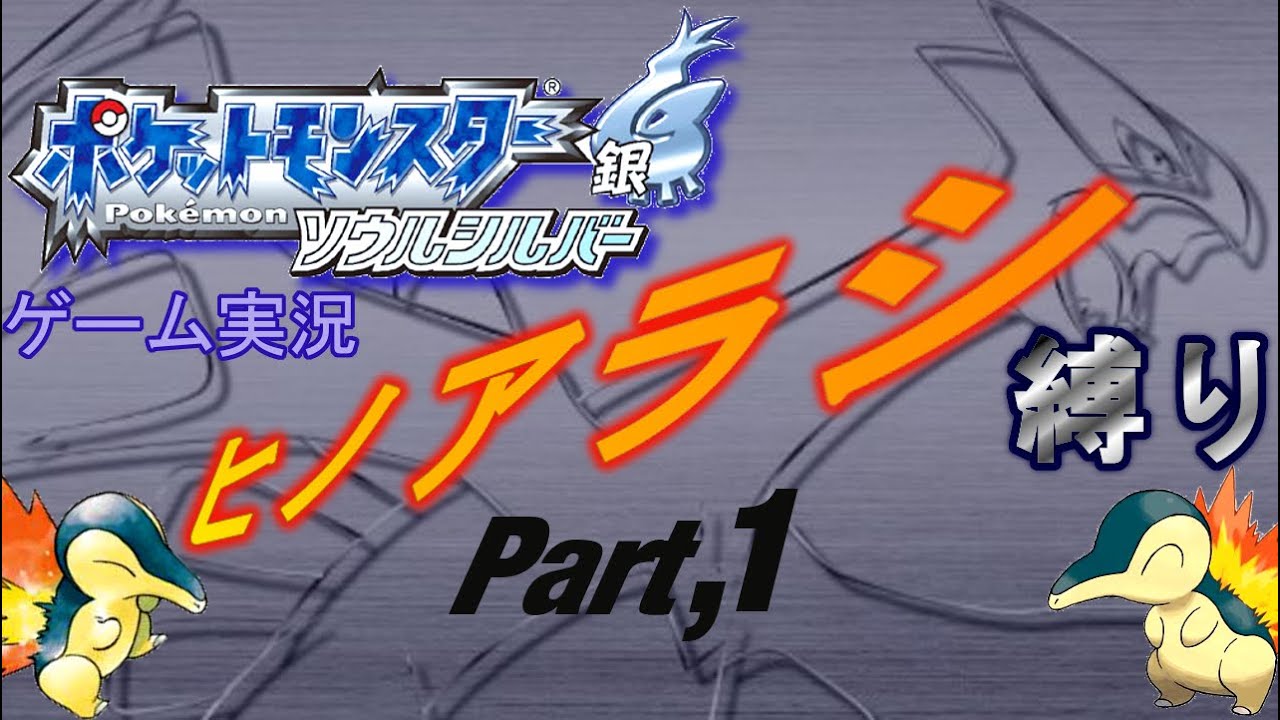 ポケットモンスターソウルシルバー【ヒノアラシ縛り】Part1