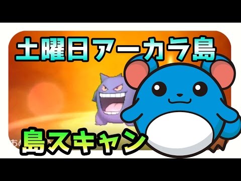 【ポケモンサンムーン実況】QRコードで島スキャン「マリル」土曜日アーカラ島【Pokémon Sun and Moon】
