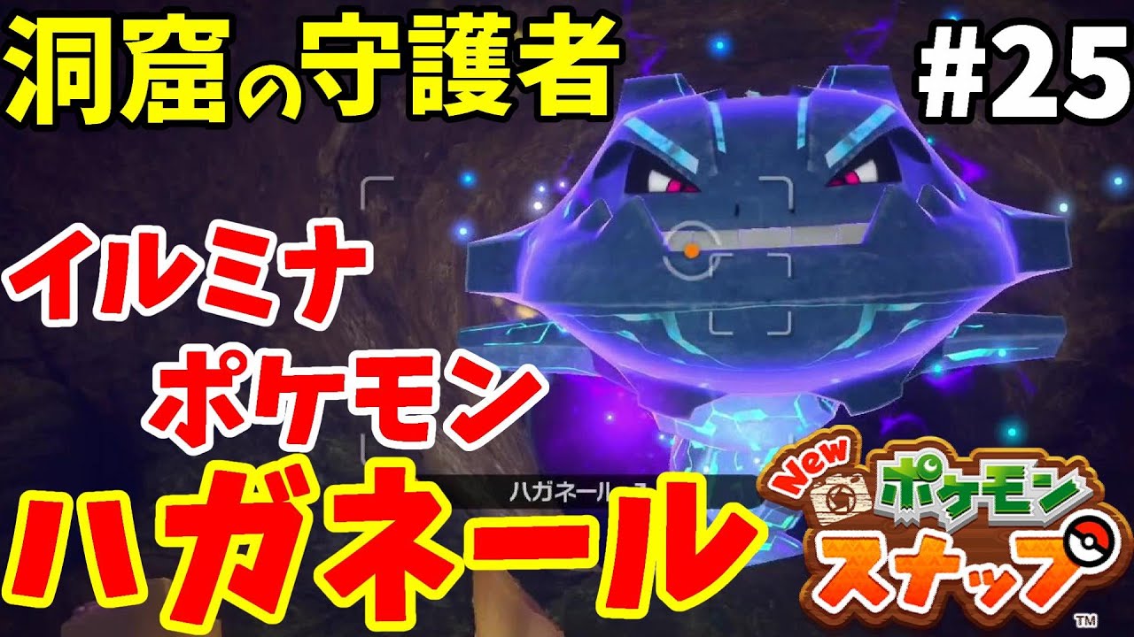 【Newポケモンスナップ】地底の主！ハガネール降臨！ハナレ洞窟のイルミナポケモン！#25
