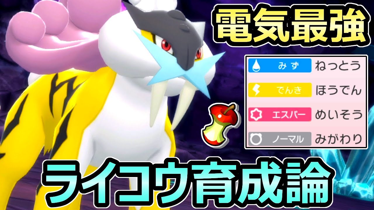 【ダイパリメイク】でんき最強ポケモン みがわりライコウ育成論 努力値 技構成 もちもの 徹底解説【ポケモンBDSP】