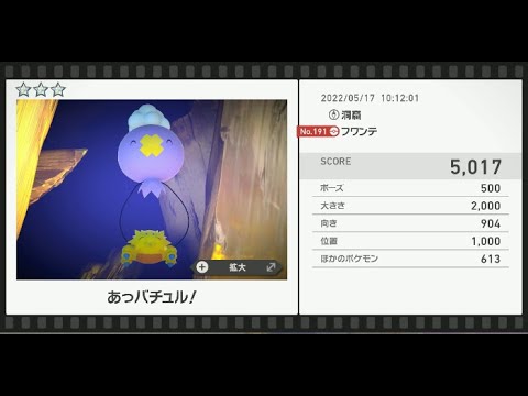 Newポケモンスナップ　★3フワンテ【5017】