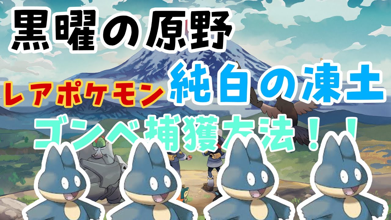 ポケモンアルセウス　レアポケモン　ゴンベの捕獲方法！