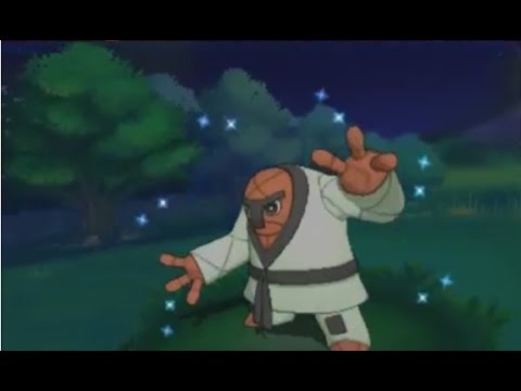 3DS【ポケモン ORAS】 shiny Throh 色違い ナゲキ  色違 投射鬼