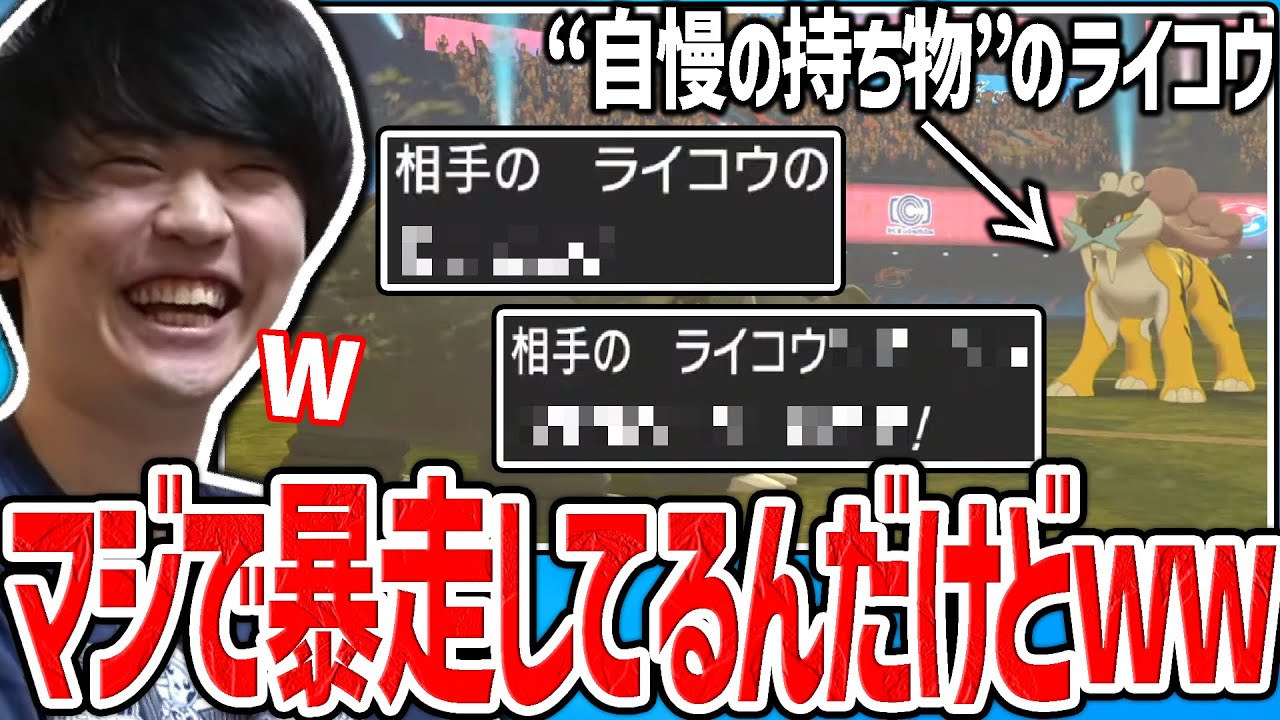 【剣盾】“自慢の持ち物”のライコウが突然暴れだして、本気で焦りまくるシーン【ポケモン】