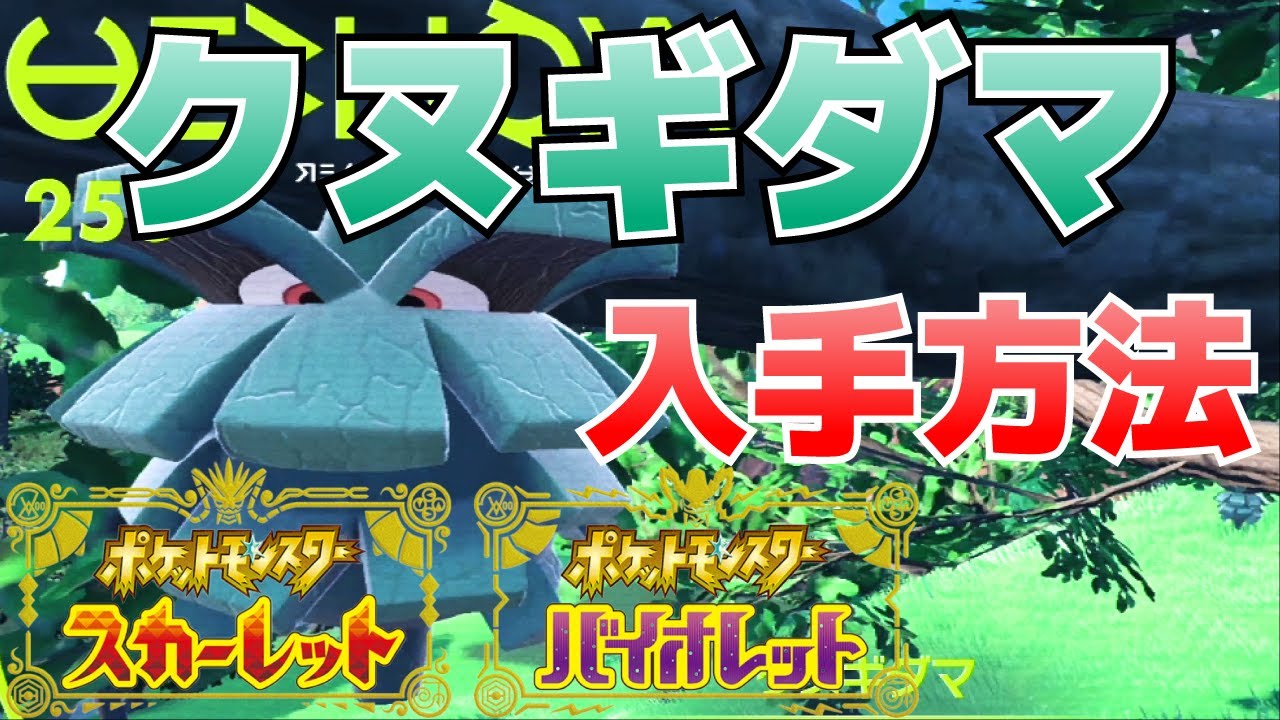 クヌギダマフォトレス進化前の入手方法【ポケモンSVスカーレット・バイオレット攻略】