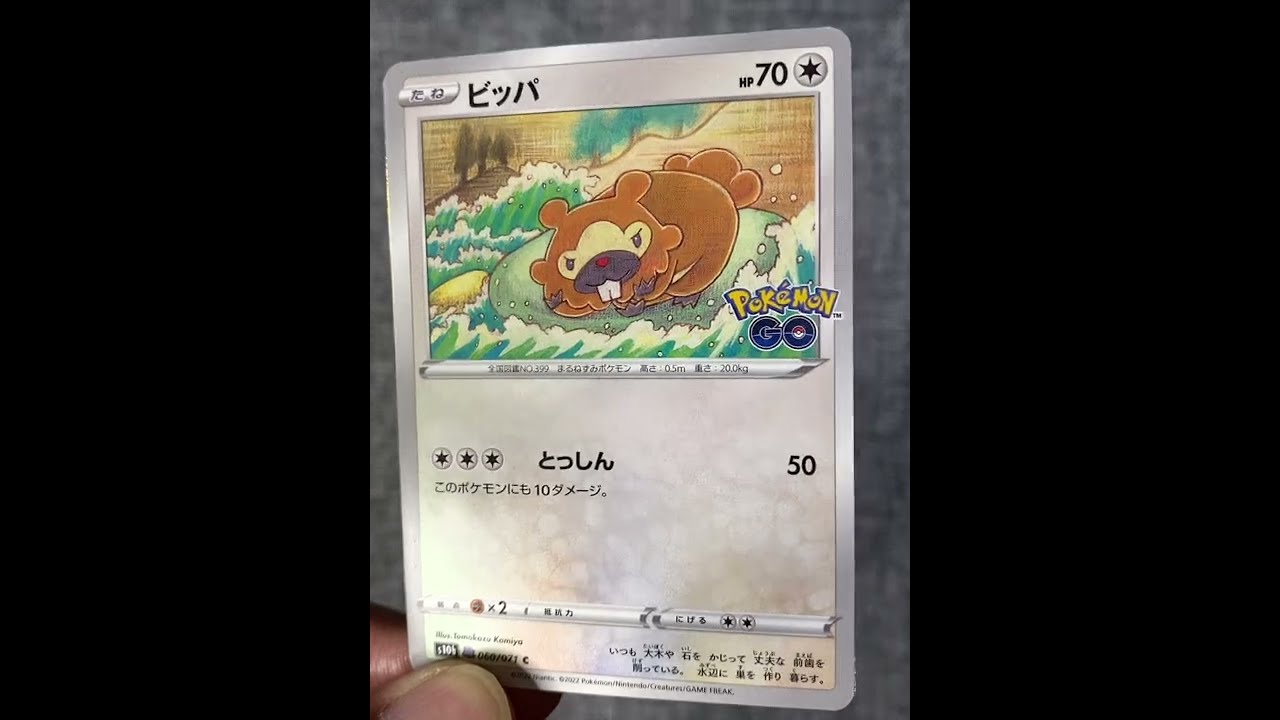 【ポケgo】ビッパのカードが…！？【ポケカ】 #Shorts