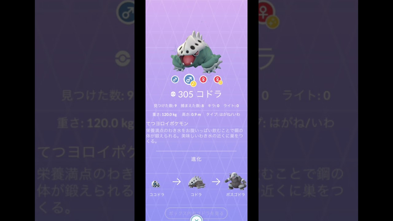 ココドラからの〜(頑丈なポケモン‼︎)【色違い】ダイパ